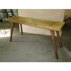 #2099 Antique Butcher Block Table - finished with wax