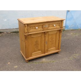 #2139 Antique Pine Dresser Base Cabinet - finished with wax