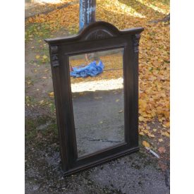 #2156 Antique Mirror in Pine Frame (black)