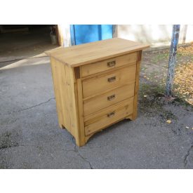 Antique Pine Chest of Four Drawers (waxed)
