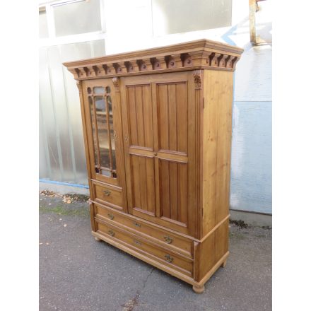 # 2171 Antique Pine Wardrobe (Waxed)