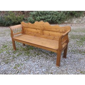 Antique Pine Bench, finished with wax