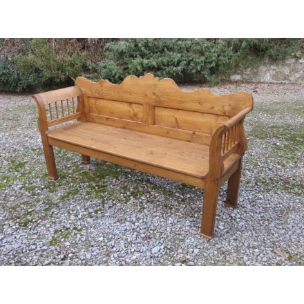 Antique Pine Bench, finished with wax