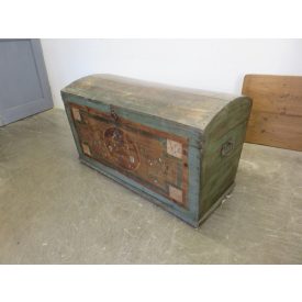 #2238 Antique Pine Hand Painted Trunk (original colour)