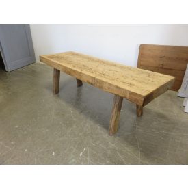 #2251 Antique Butcher Block Coffee Table (waxed)