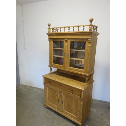 Antique Pine Kitchen Dresser, finished with wax