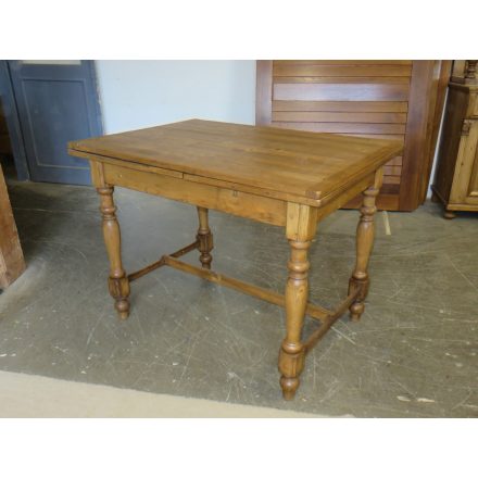 Antique Pine Draw-Leaf Table (finished with wax)