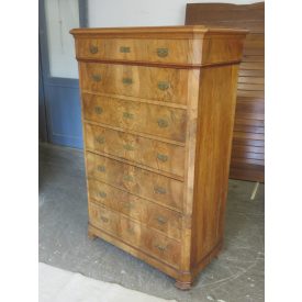 Antique Hardwood Chest of Seven Drawers (original color)