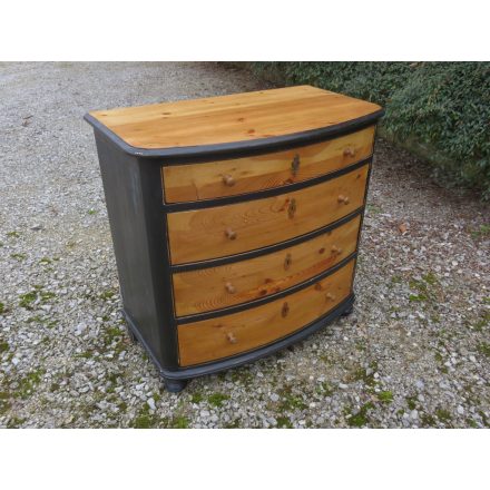 Antique Pine Chest of Four Drawers