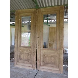 #2386 Antique Large Entry Gate - Stripped to Bare Wood 