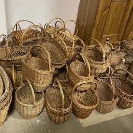 #24  Antique handmade wicker market baskets