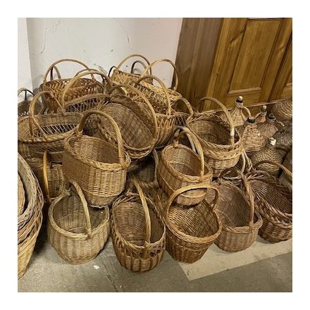 #24  Antique handmade wicker market baskets