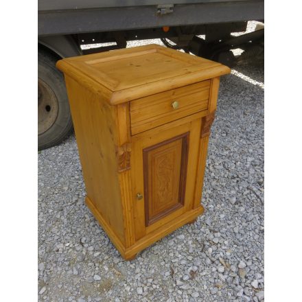 Antique Pine Nightstand, finished with wax