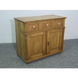 Antique Pine Dresser Base Cabinet #2445, finished with wax 