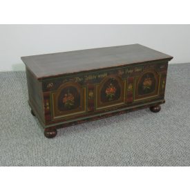 Antique Blanket Chest #2447, original paint  