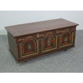 Antique Blanket Chest #2451, original paint  