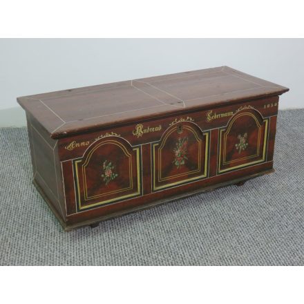 Antique Blanket Chest #2451, original paint  