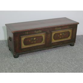 Antique Blanket Chest #2455, original paint  