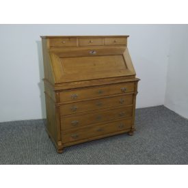 #2461 Antique Pine Bureau Desk - finished with wax