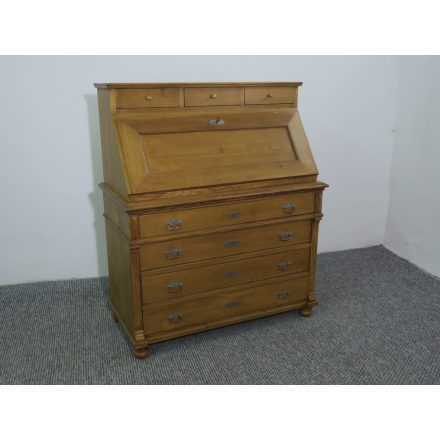 #2461 Antique Pine Bureau Desk - finished with wax
