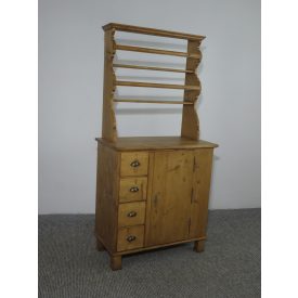 #2503 Antique Pine Dresser/Food Cupboard with Open Shelves