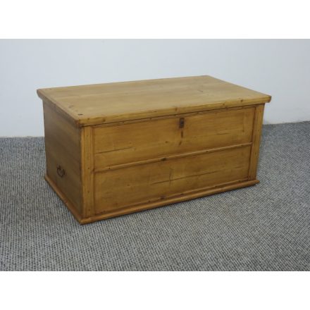 Antique Pine Blanket Chest, finished with wax #2506