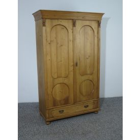   Antique Pine Two Door Wardrobe, finished with wax  #2515 (pair of two)