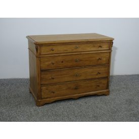 Antique Pine Chest of Four Drawers, finished with wax #2522