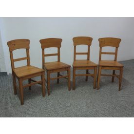 Antique Pine Chairs (Set of 4), Wax Finish #2532