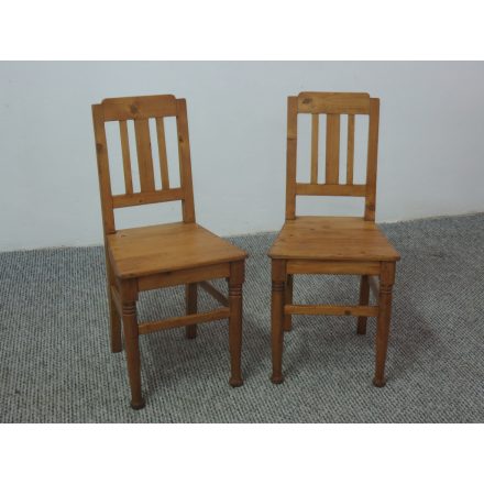 Antique Pine Chairs (Set of 2), Wax Finish #2534