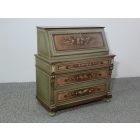 #2586 Antique hand painted secretary desk - original paint