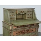 #2586 Antique hand painted secretary desk - original paint