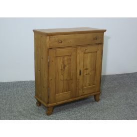 #2592 Antique pine dresser base cabinet - finished with wax