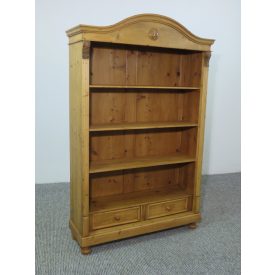 #2595 Antique pine bookcase  - finished with wax
