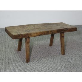 #2623 Antique Butcher Block Coffee Table - Finished with wax