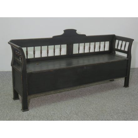 #2632 Antique Pine Box Bench – Painted Finish 