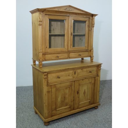 #2638 Antique Pine Kitchen dressser - finished with wax