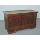 #2642 Antique Pine Blanket Chest from 1729 – Original Hand-Painted Finish & Working Lock