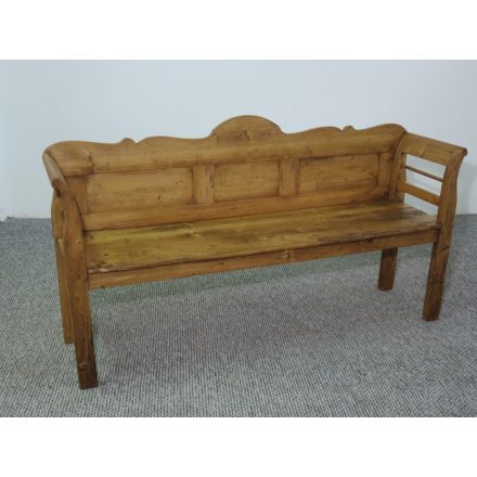 #2647 Antique Pine Bench - finished with wax