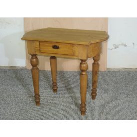 #2667 Antique pine table with drawer - finished with wax