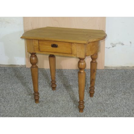 #2667 Antique pine table with drawer - finished with wax