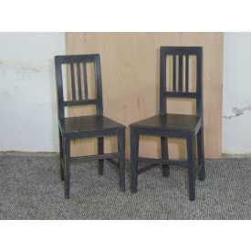 #2685 Antique pine chairs (set of two)
