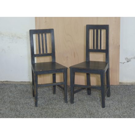 #2685 Antique pine chairs (set of two)