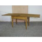 #2687 Antique pine flip-top dining table - finished with wax