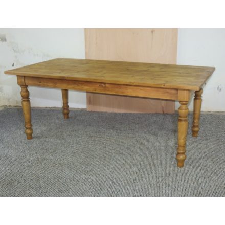 #2695 Antique pine dining table - finished with wax