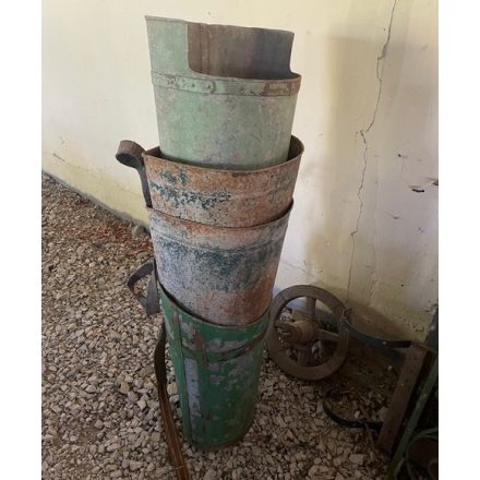 #28  Antique metal grape harvest baskets