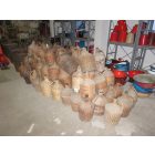 # 3  Antique wicker demijohn bottles