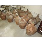 # 3  Antique wicker demijohn bottles