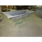 #33  Antique square zinc wash tubs (with or without stand) 