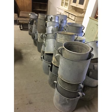 #36  Antique zinc laundry post with two handles